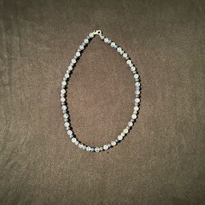 Sodalite & Clear Quartz Necklace